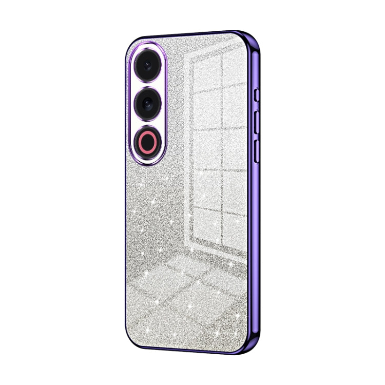 For Meizu 21 Note Gradient Glitter Powder Electroplated Phone Case
