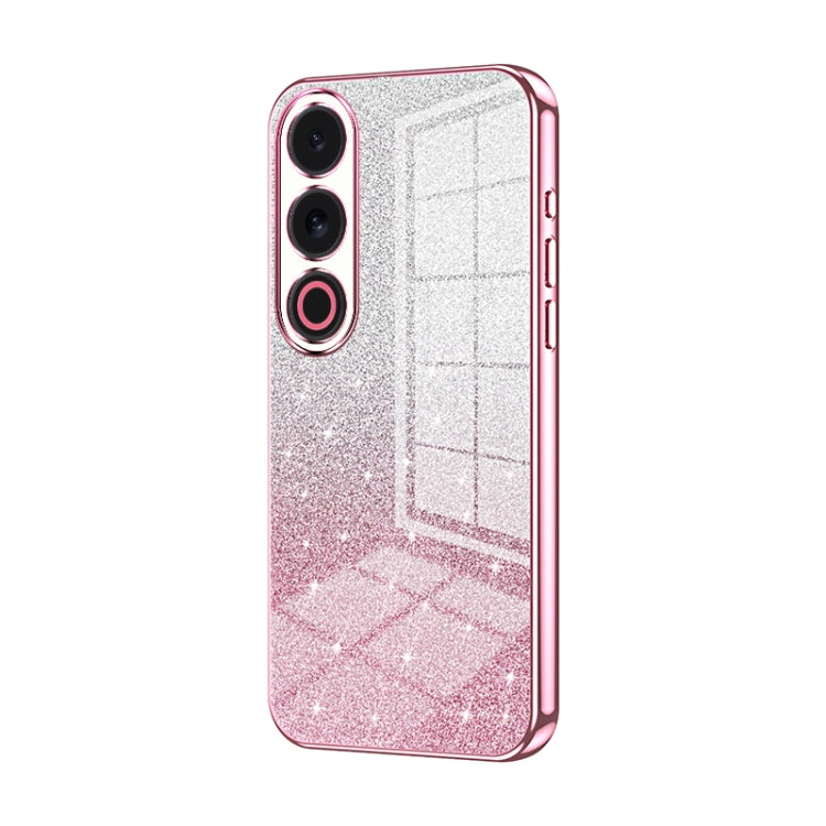 For Meizu 21 Note Gradient Glitter Powder Electroplated Phone Case