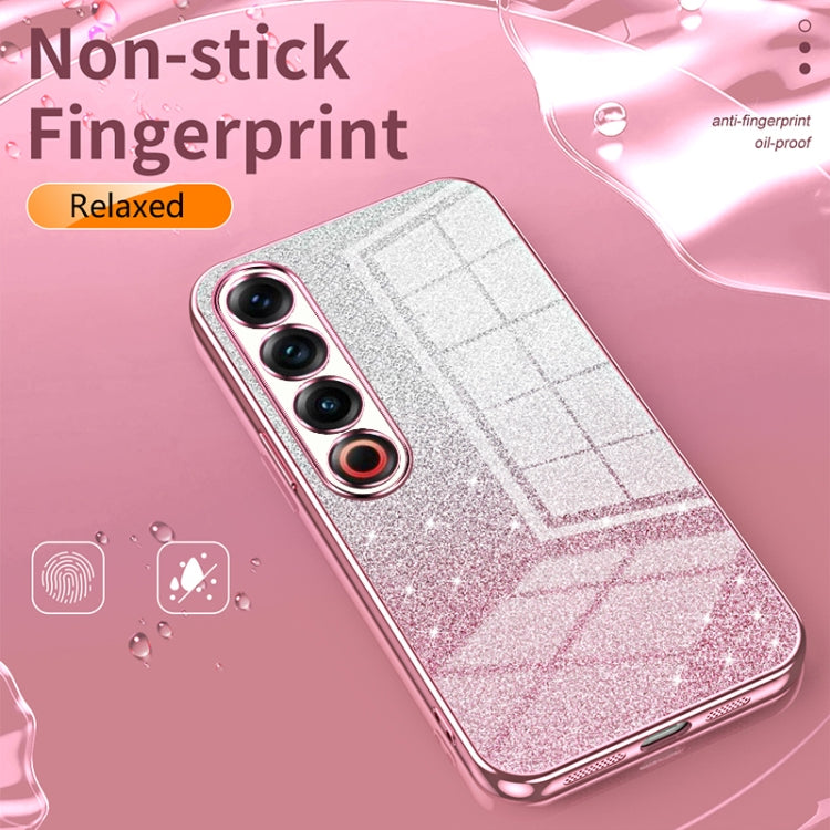 For Meizu 21 Note Gradient Glitter Powder Electroplated Phone Case