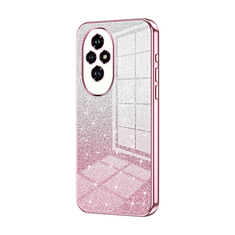 For Honor 200 Gradient Glitter Powder Electroplated Phone Case