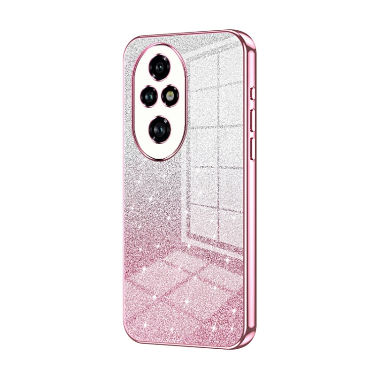 For Honor 200 Pro Gradient Glitter Powder Electroplated Phone Case