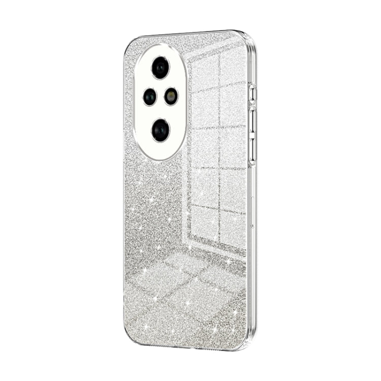 For Honor 200 Pro Gradient Glitter Powder Electroplated Phone Case