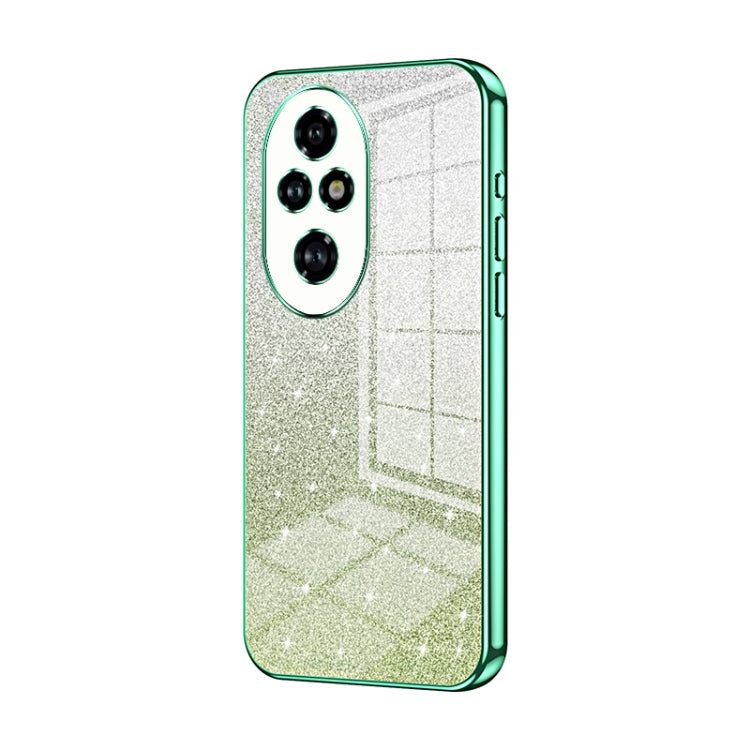 For Honor 200 Pro Gradient Glitter Powder Electroplated Phone Case