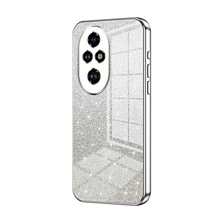 For Honor 200 Pro Gradient Glitter Powder Electroplated Phone Case