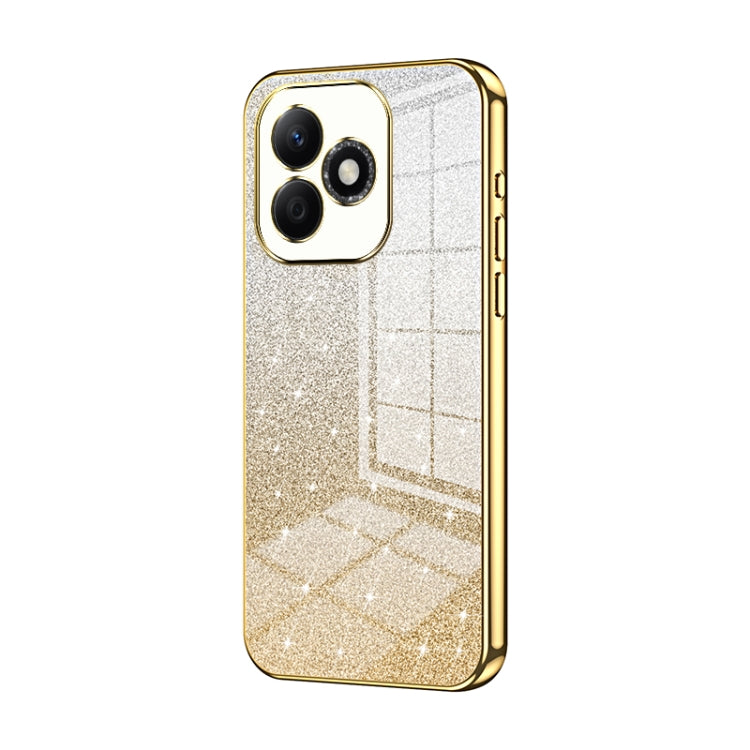 For Honor X60i Gradient Glitter Powder Electroplated Phone Case