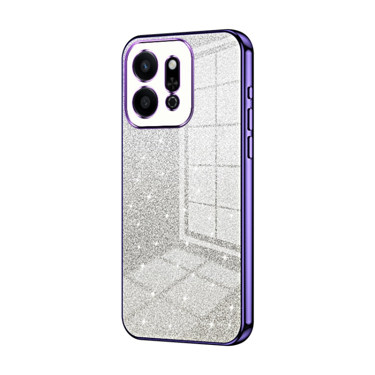 For Honor Play 9T 5G Gradient Glitter Powder Electroplated Phone Case
