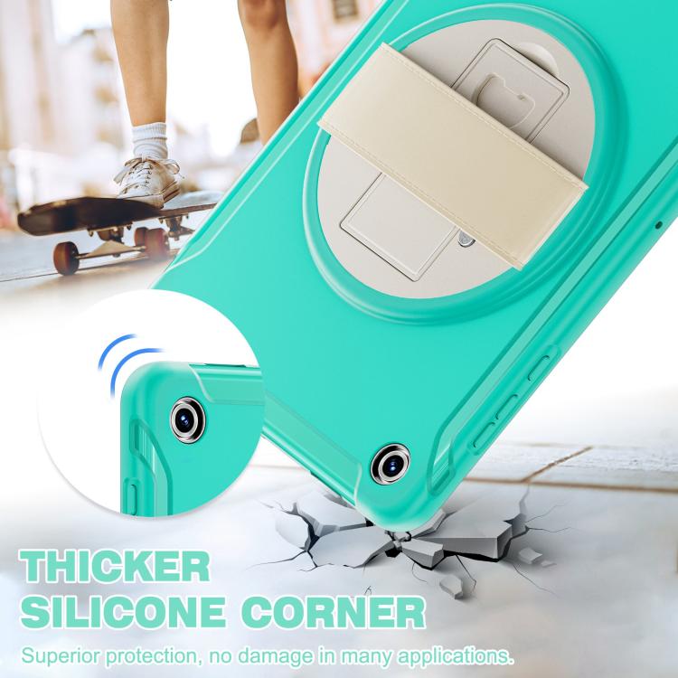 For Samsung Galaxy Tab A11+ Spider Wheel Silicone Hybrid PC Tablet Case
