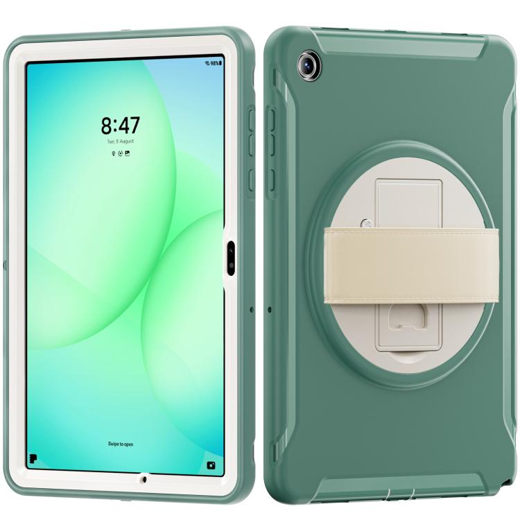 For Samsung Galaxy Tab A11+ Spider Wheel Silicone Hybrid PC Tablet Case