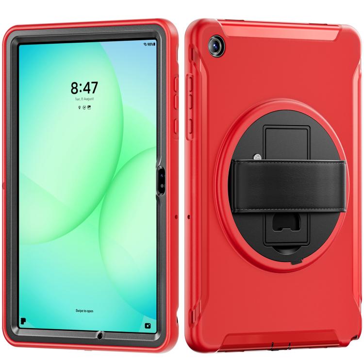 For Samsung Galaxy Tab A11+ Spider Wheel Silicone Hybrid PC Tablet Case