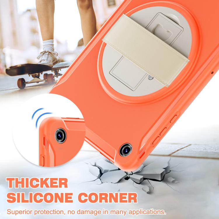 For Samsung Galaxy Tab A11+ Spider Wheel Silicone Hybrid PC Tablet Case