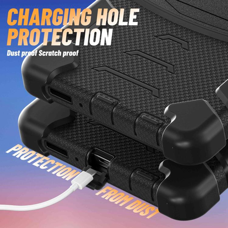 For Samsung Galaxy Tab A11 PC Hybrid Silicone Tablet Case with Holder