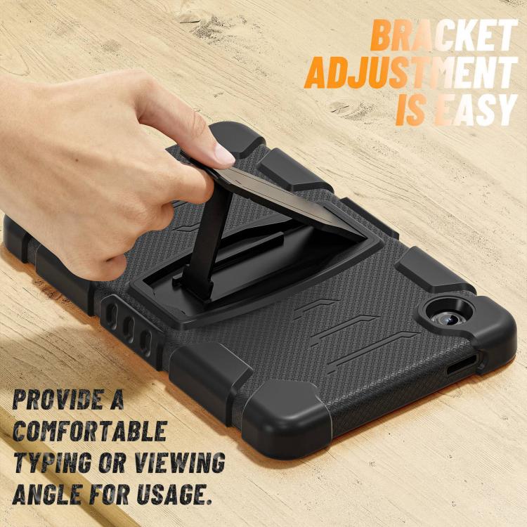 For Samsung Galaxy Tab A11 PC Hybrid Silicone Tablet Case with Holder