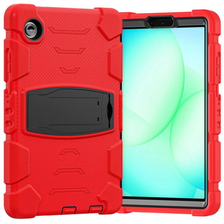 For Samsung Galaxy Tab A11 PC Hybrid Silicone Tablet Case with Holder