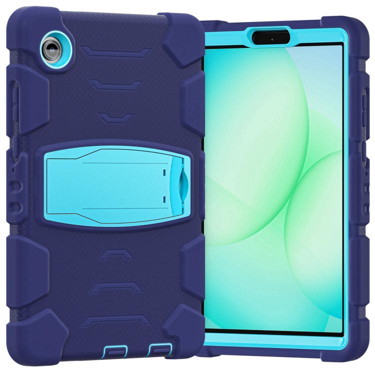 For Samsung Galaxy Tab A11 PC Hybrid Silicone Tablet Case with Holder