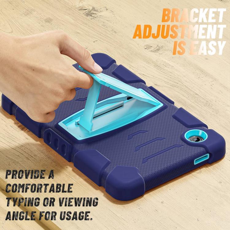 For Samsung Galaxy Tab A11 PC Hybrid Silicone Tablet Case with Holder