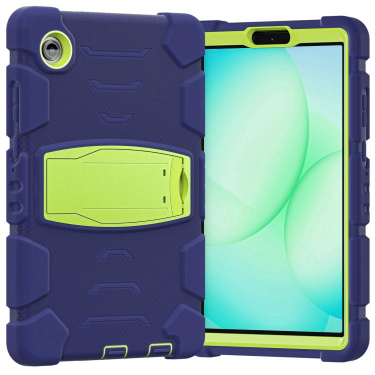 For Samsung Galaxy Tab A11 PC Hybrid Silicone Tablet Case with Holder