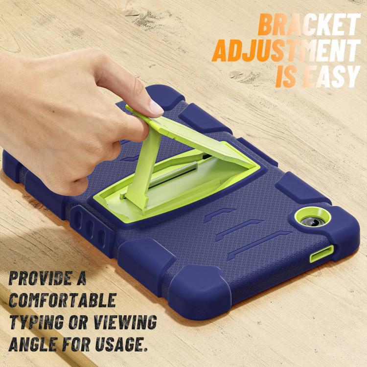 For Samsung Galaxy Tab A11 PC Hybrid Silicone Tablet Case with Holder