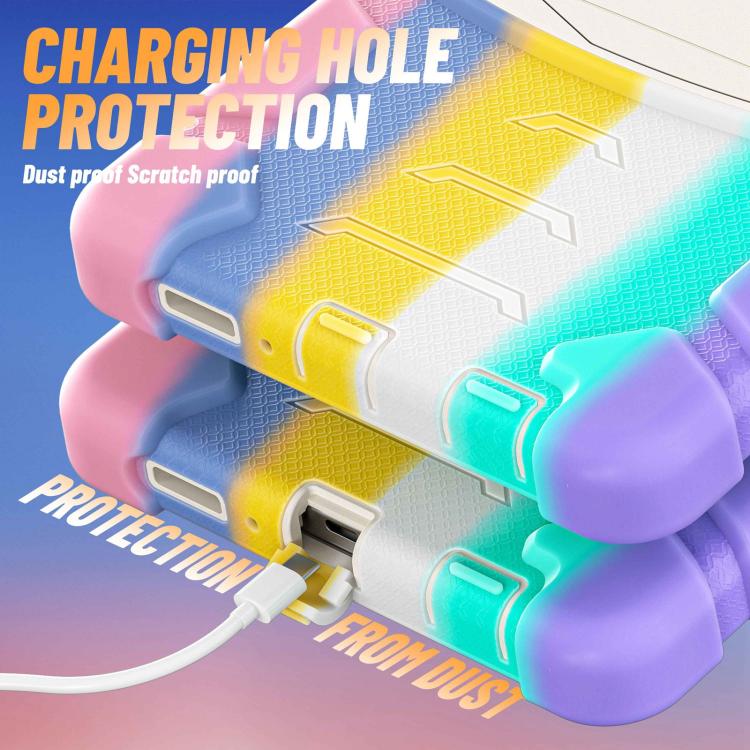 For Samsung Galaxy Tab A11 PC Hybrid Silicone Tablet Case with Holder