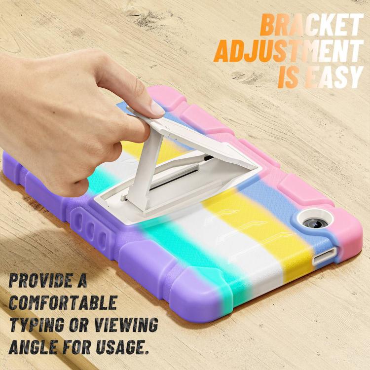 For Samsung Galaxy Tab A11 PC Hybrid Silicone Tablet Case with Holder