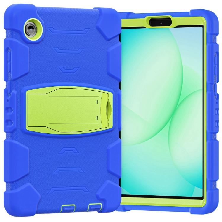 For Samsung Galaxy Tab A11 PC Hybrid Silicone Tablet Case with Holder
