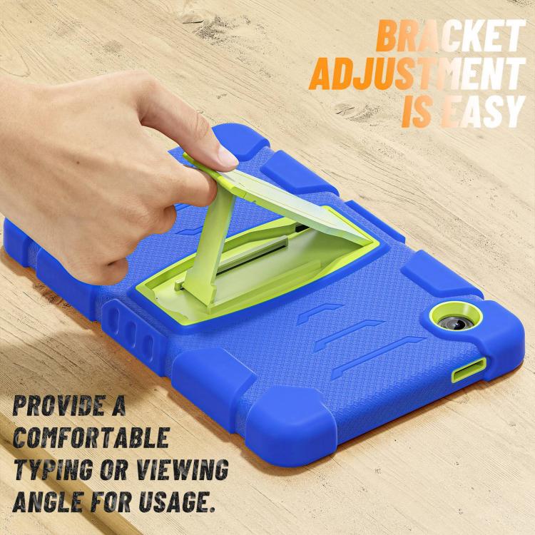 For Samsung Galaxy Tab A11 PC Hybrid Silicone Tablet Case with Holder
