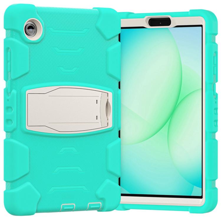 For Samsung Galaxy Tab A11 PC Hybrid Silicone Tablet Case with Holder
