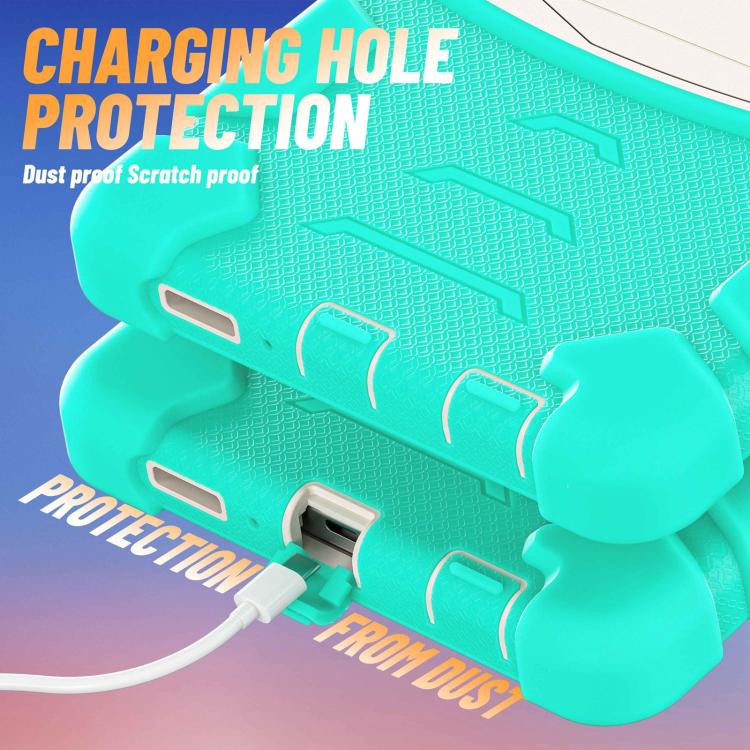 For Samsung Galaxy Tab A11 PC Hybrid Silicone Tablet Case with Holder
