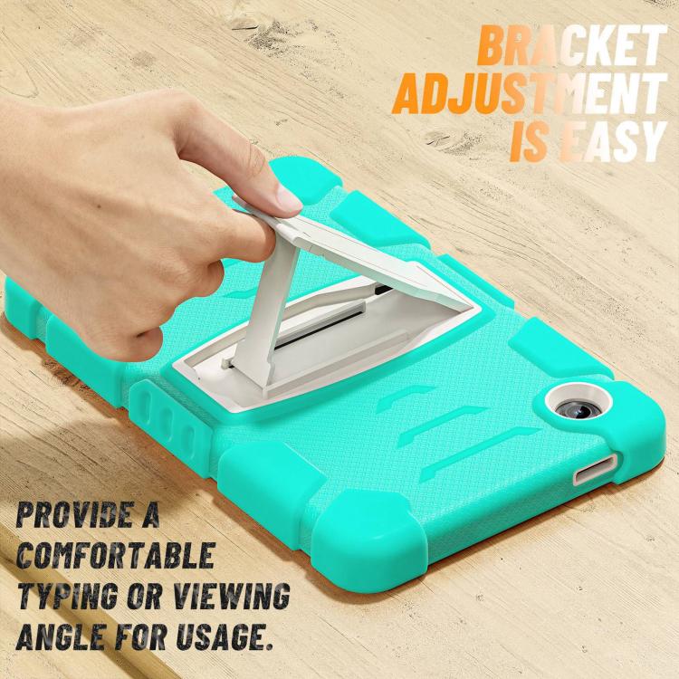 For Samsung Galaxy Tab A11 PC Hybrid Silicone Tablet Case with Holder