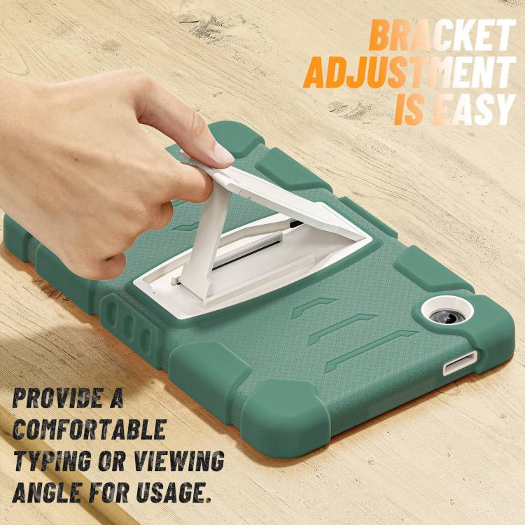 For Samsung Galaxy Tab A11 PC Hybrid Silicone Tablet Case with Holder