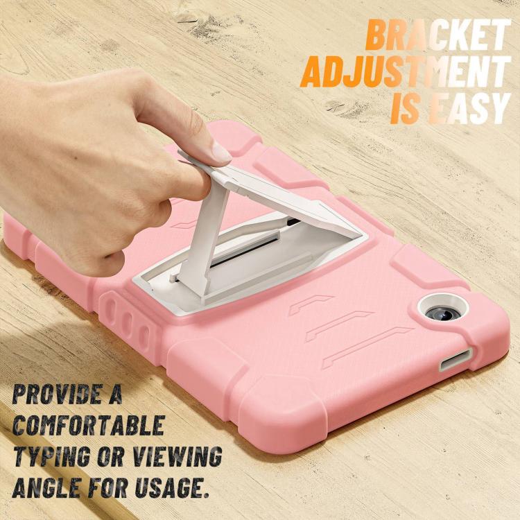 For Samsung Galaxy Tab A11 PC Hybrid Silicone Tablet Case with Holder