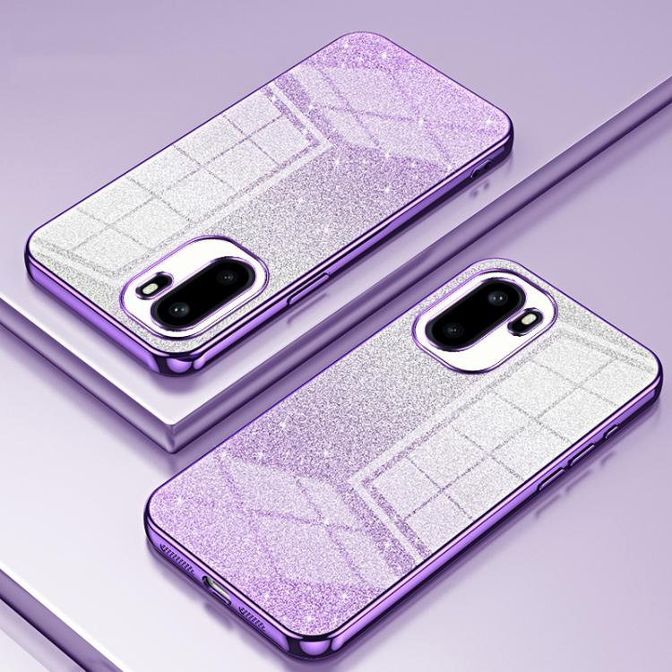 For OnePlus Ace 6 / Ace 6T / 15R Gradient Glitter Powder Electroplated Phone Case