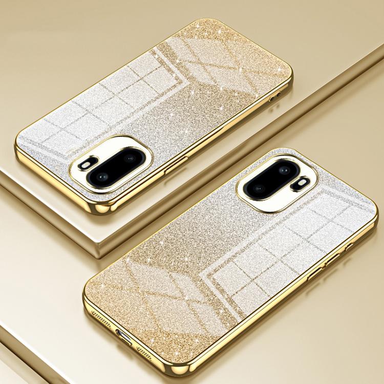 For OnePlus Ace 6 / Ace 6T / 15R Gradient Glitter Powder Electroplated Phone Case