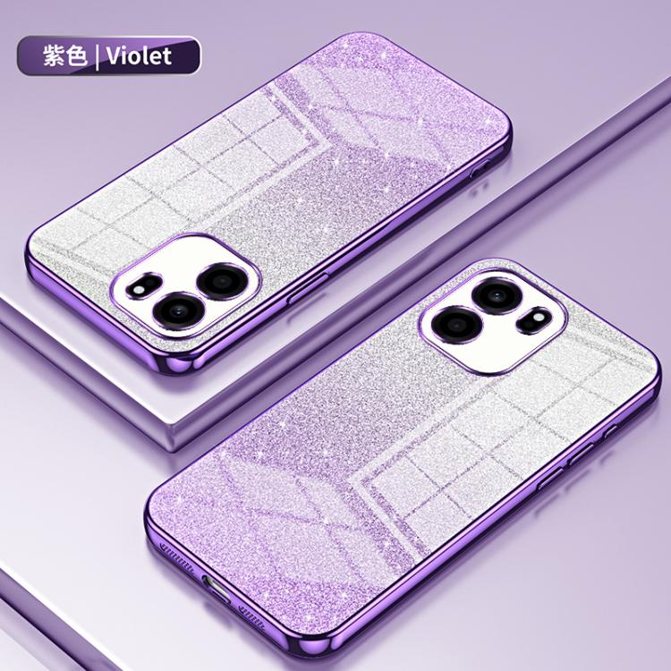 For OnePlus Turbo 6V Gradient Glitter Powder Electroplated Phone Case