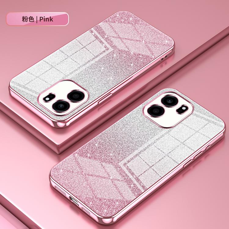 For OnePlus Turbo 6V Gradient Glitter Powder Electroplated Phone Case