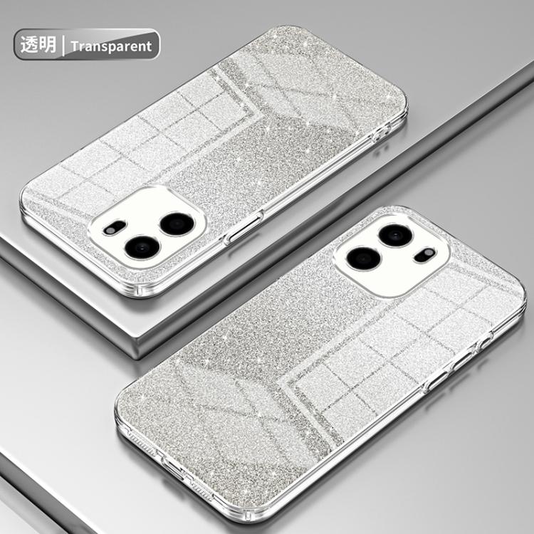 For OnePlus Turbo 6V Gradient Glitter Powder Electroplated Phone Case
