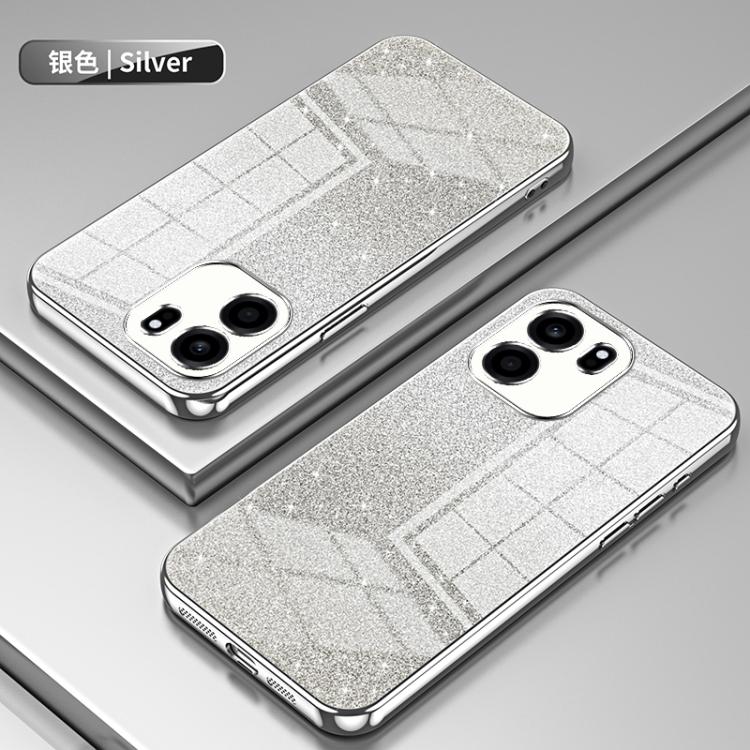 For OnePlus Turbo 6V Gradient Glitter Powder Electroplated Phone Case