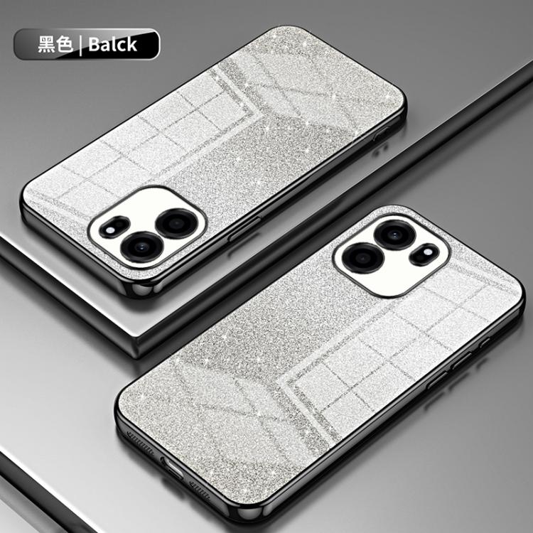 For OnePlus Turbo 6V Gradient Glitter Powder Electroplated Phone Case