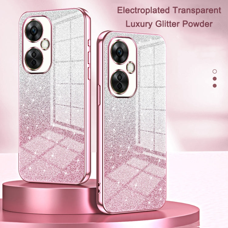 For OnePlus Nord 4 Gradient Glitter Powder Electroplated Phone Case