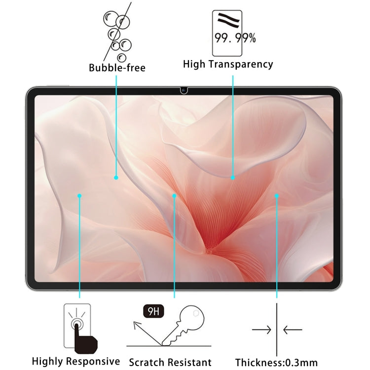 For Oscal Elite 1 12.1 9H 0.3mm Explosion-proof Tempered Glass Film