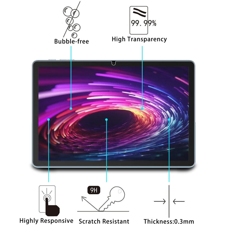 For Oscal Pad 90 11 / 90 Pro 2pcs 9H 0.3mm Explosion-proof Tempered Glass Film