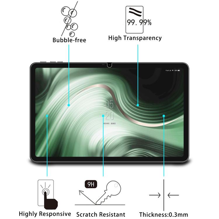 For Oscal Pad 100 12 25pcs 9H 0.3mm Explosion-proof Tempered Glass Film