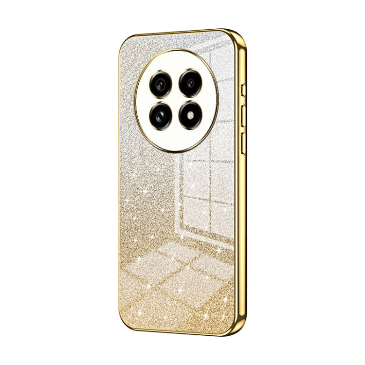 For Realme 13 Pro+ Gradient Glitter Powder Electroplated Phone Case