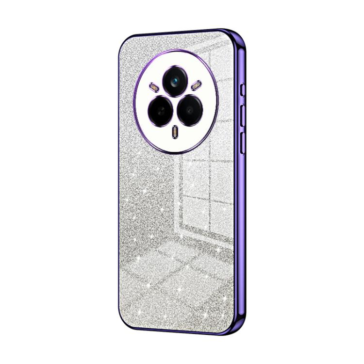 For Realme 14 Pro Gradient Glitter Powder Electroplated Phone Case