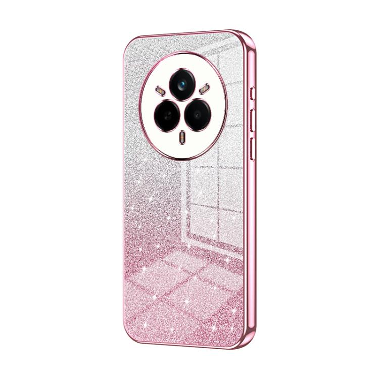 For Realme 14 Pro Gradient Glitter Powder Electroplated Phone Case