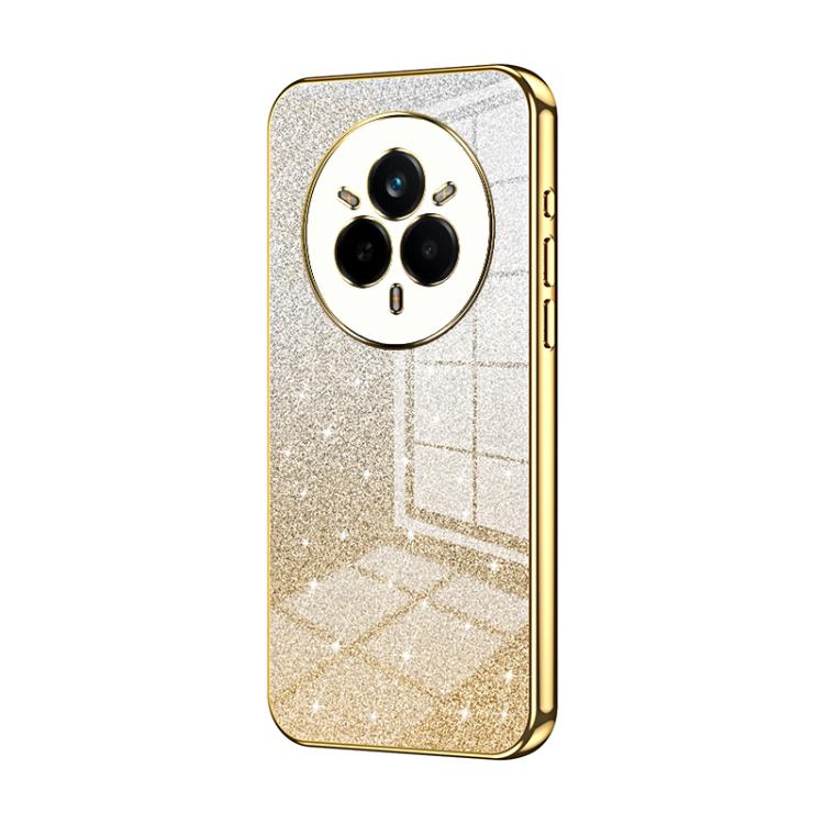 For Realme 14 Pro Gradient Glitter Powder Electroplated Phone Case