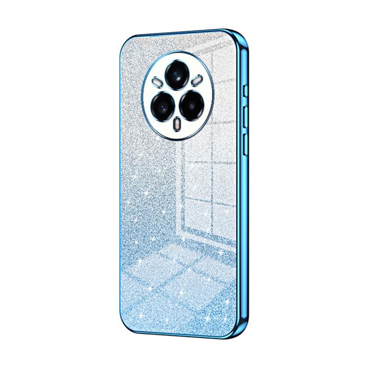 For Realme 14 Pro+ Gradient Glitter Powder Electroplated Phone Case