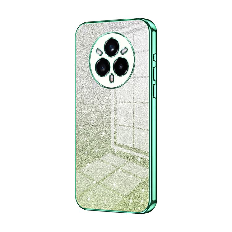 For Realme 14 Pro+ Gradient Glitter Powder Electroplated Phone Case