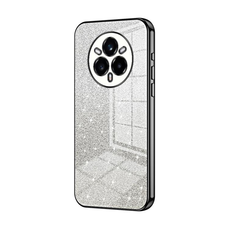 For Realme 14 Pro+ Gradient Glitter Powder Electroplated Phone Case