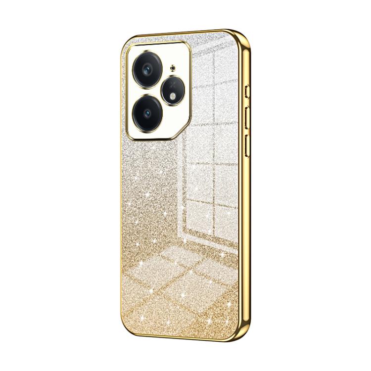 For Realme Neo7 Gradient Glitter Powder Electroplated Phone Case