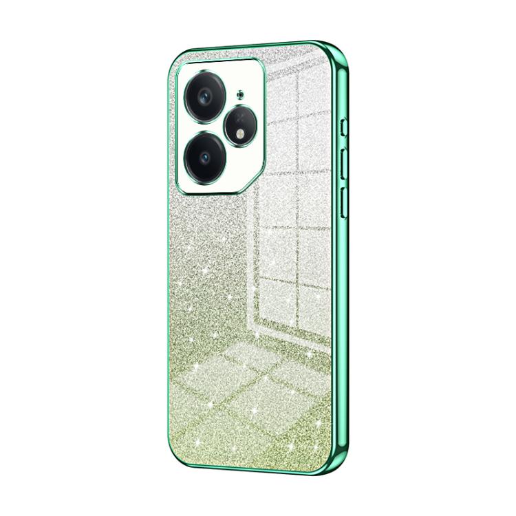 For Realme Neo7 Gradient Glitter Powder Electroplated Phone Case